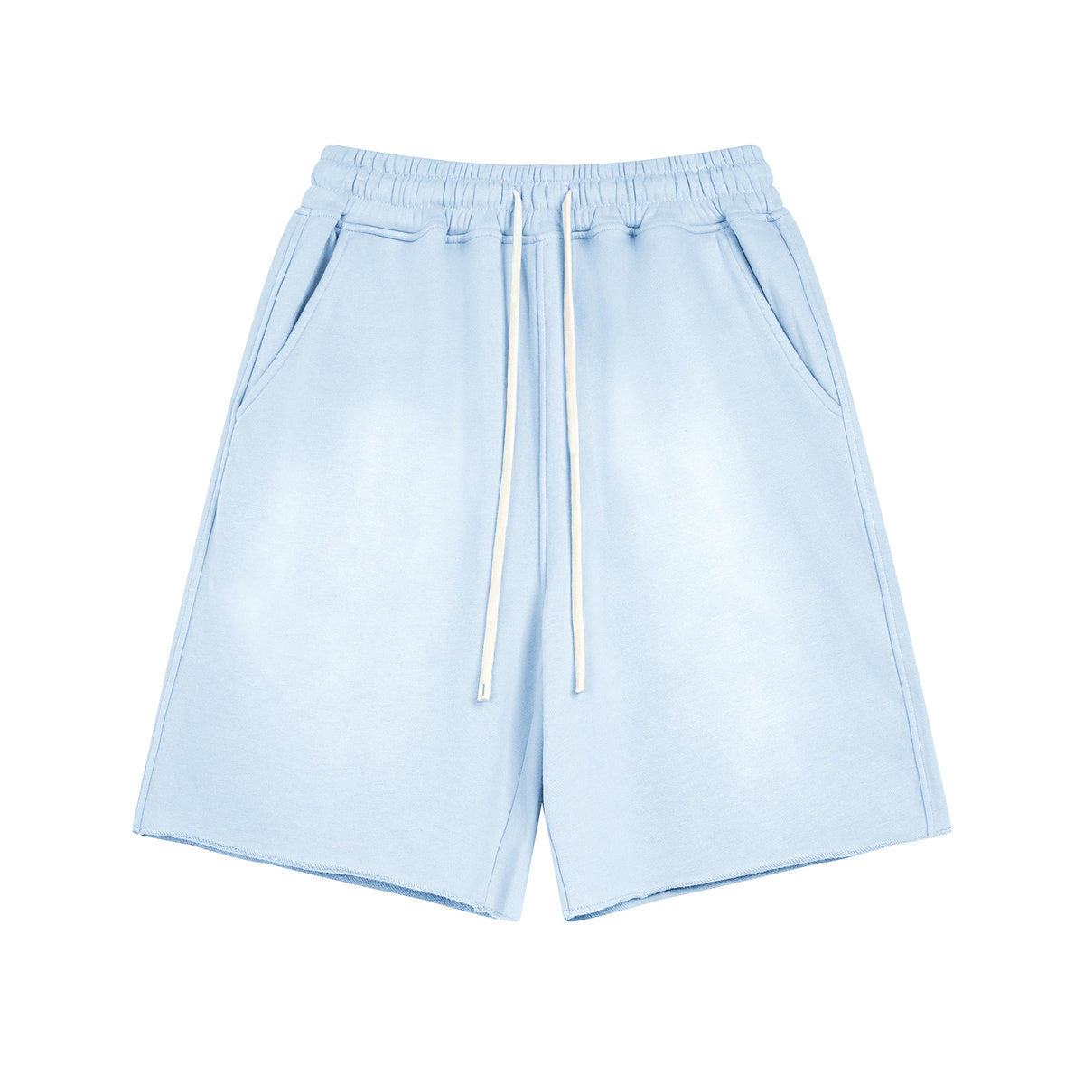 Short Premium Washed Basic Baby Blue