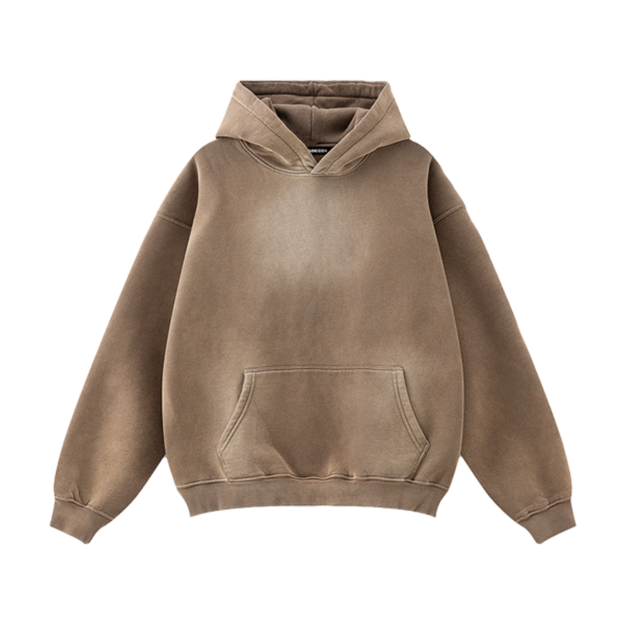 Hoodie Washed Basic Brown by 22DABE22®