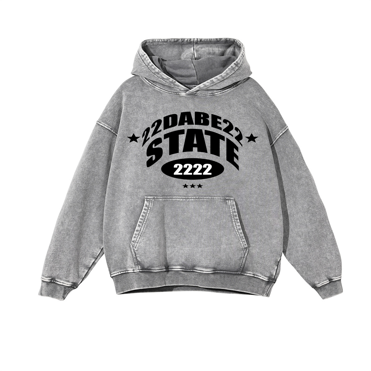 Hoodie Washed Grey 22DABE22® State