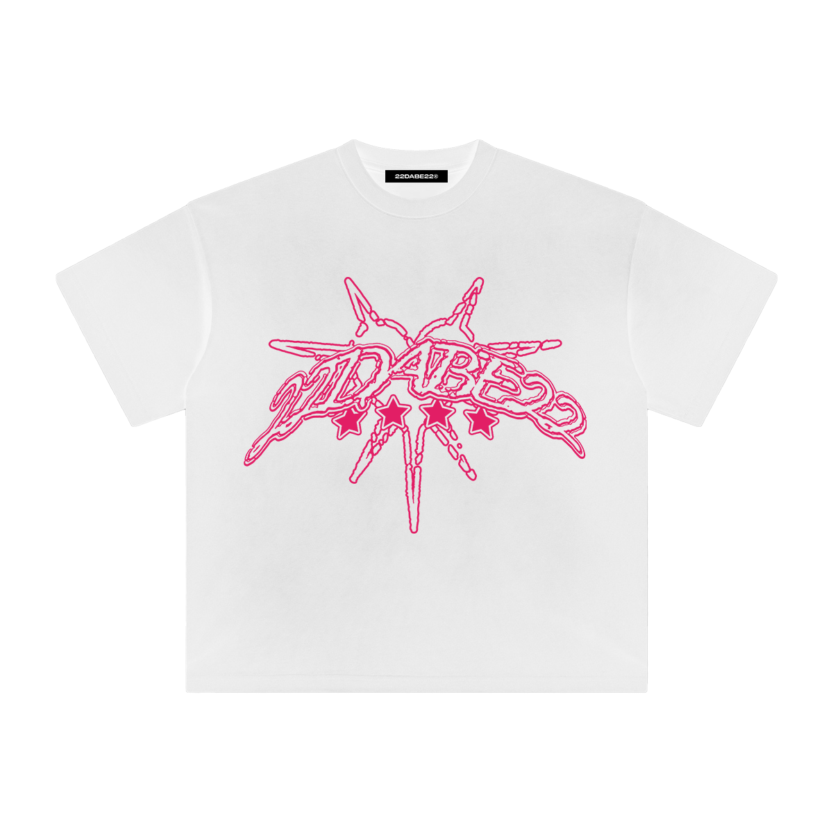 T-Shirt 22DABE22® White/Cherry