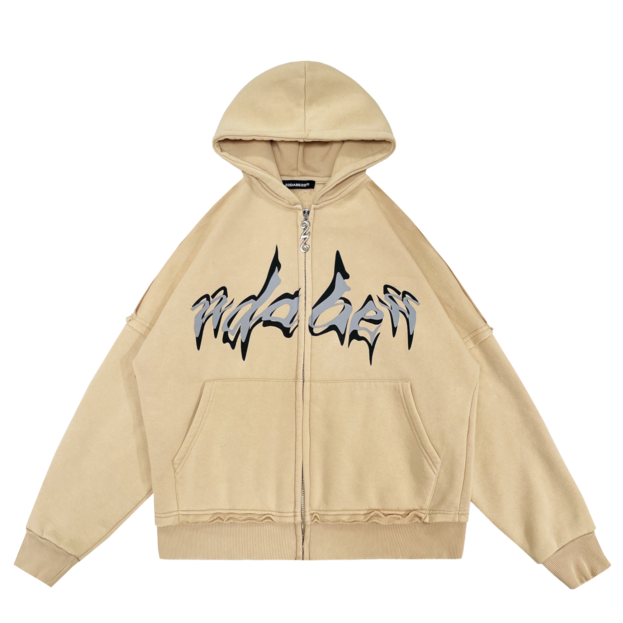 Zip Jacket Washed Beige