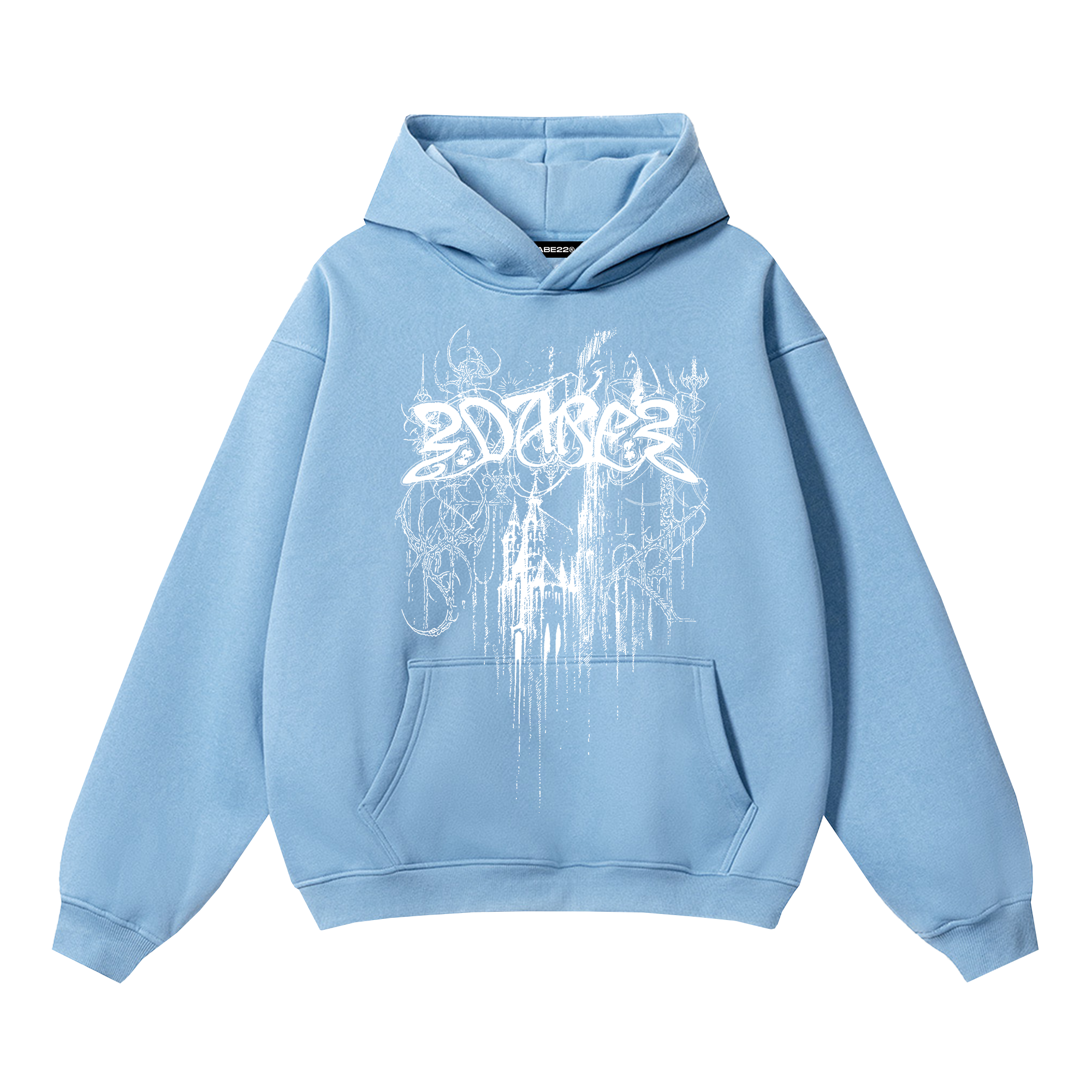 Hoodie Baby Blue Castle by 22DABE22®