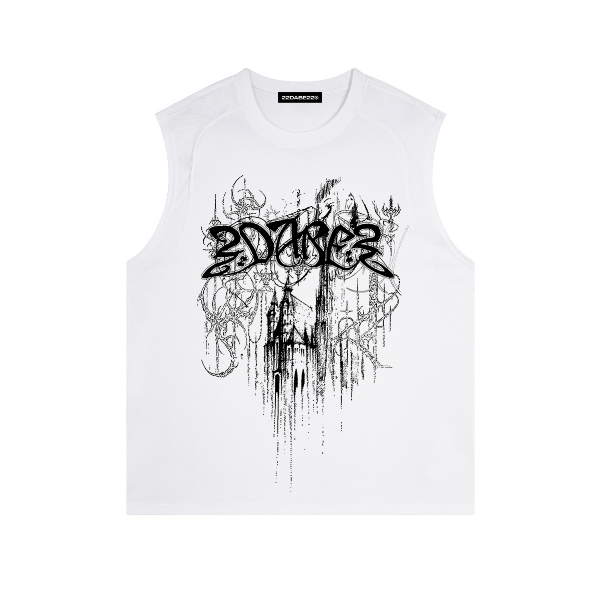 Tanktop 22DABE22® - ''Castle'' White