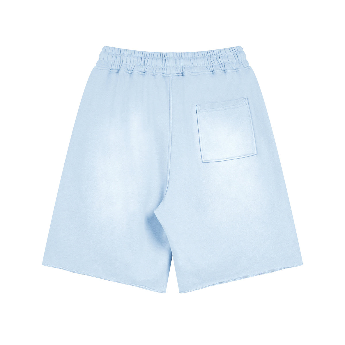 Short Premium Washed Basic Baby Blue