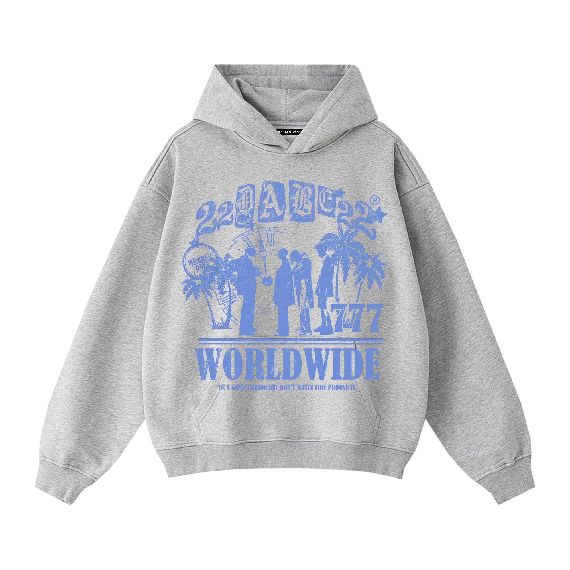 Hoodie Heather Grey by 22DABE22®