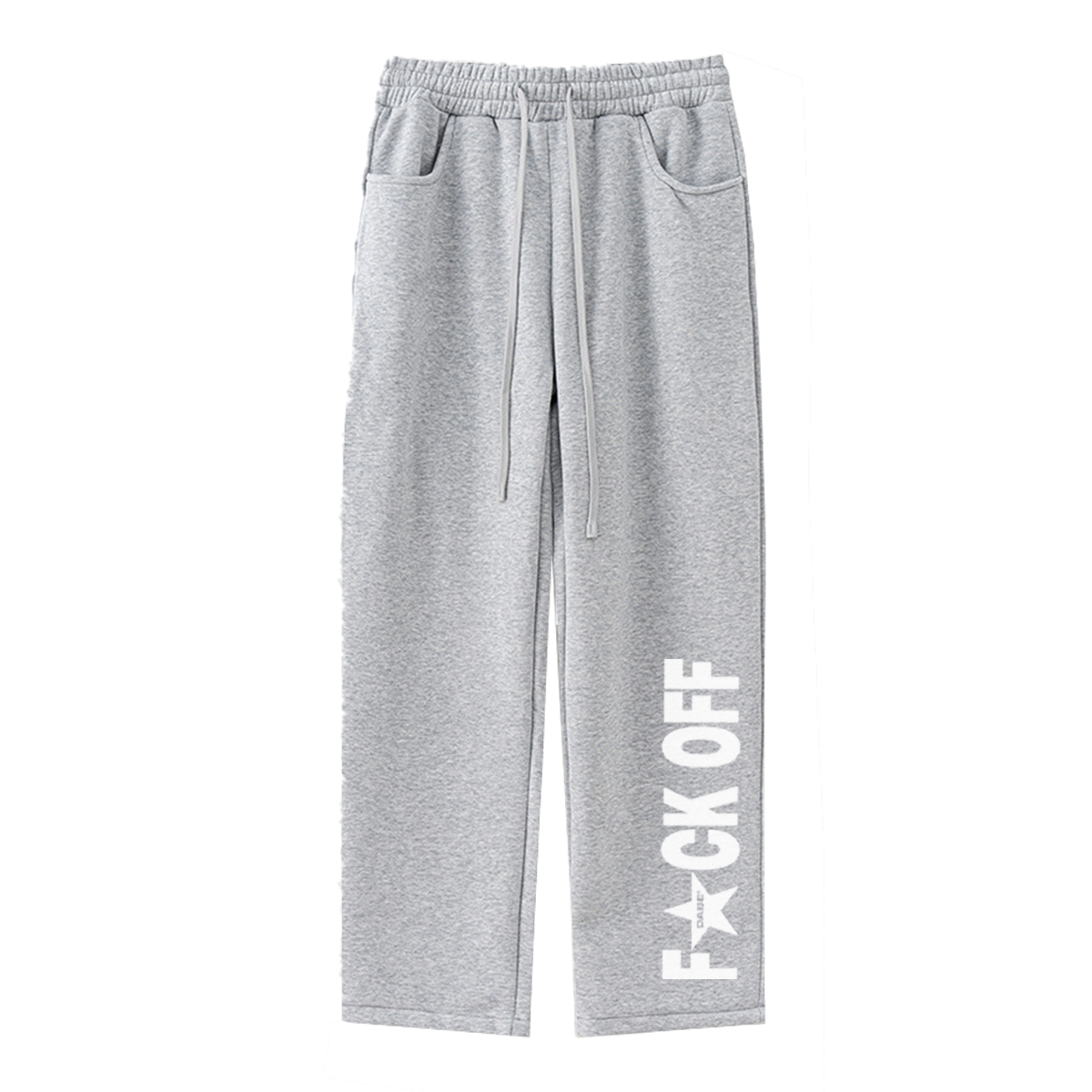 Open Leg Jogger F*UCK OFF Grey