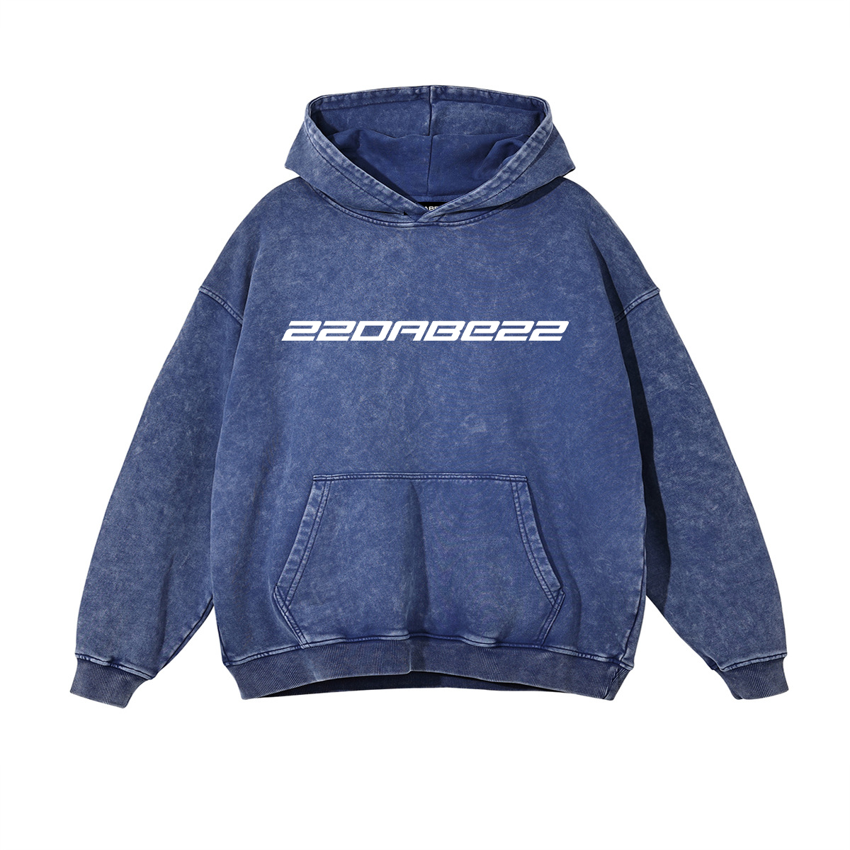 Hoodie Washed Blue 22DABE22® -Modern