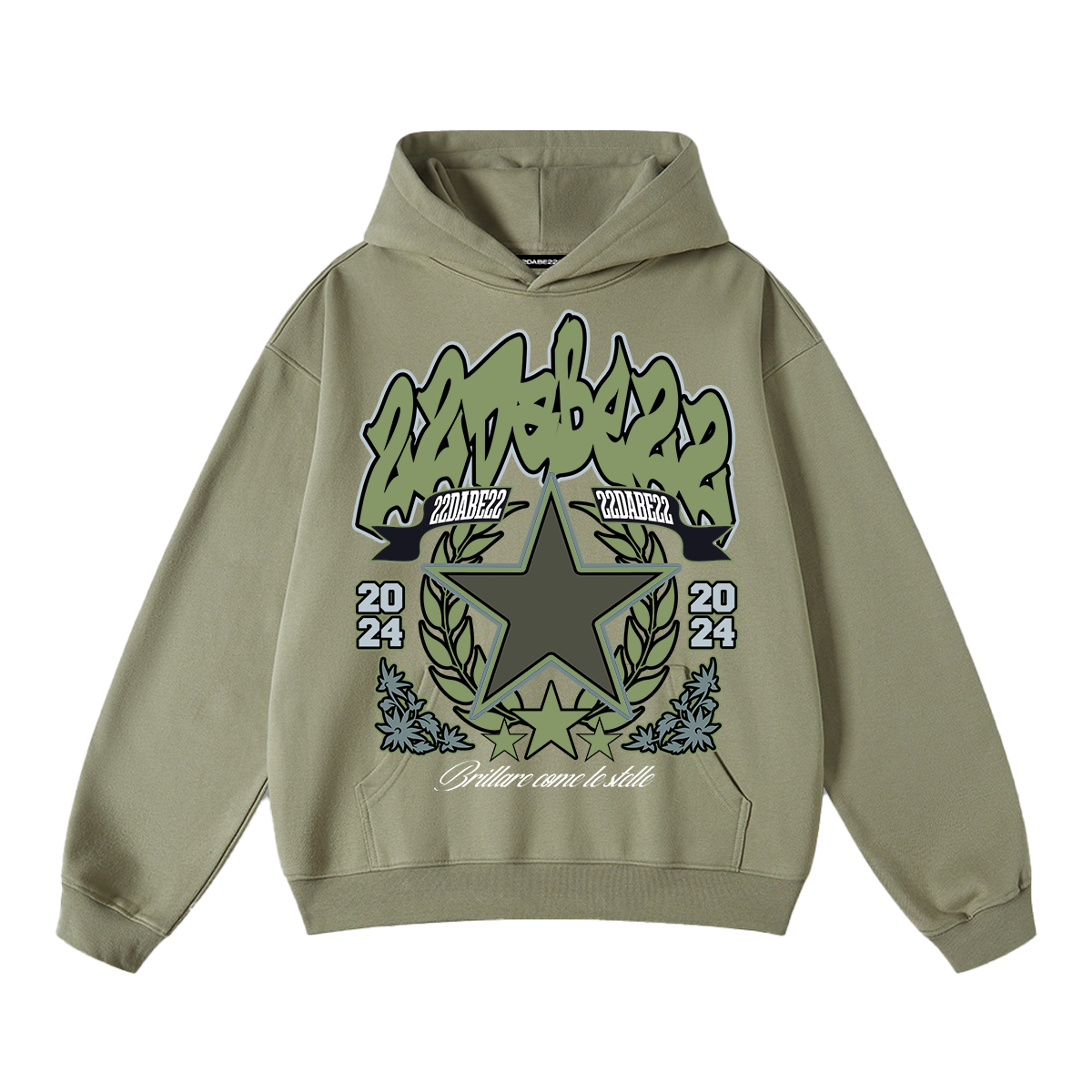 Hoodie Olive by 22DABE22®