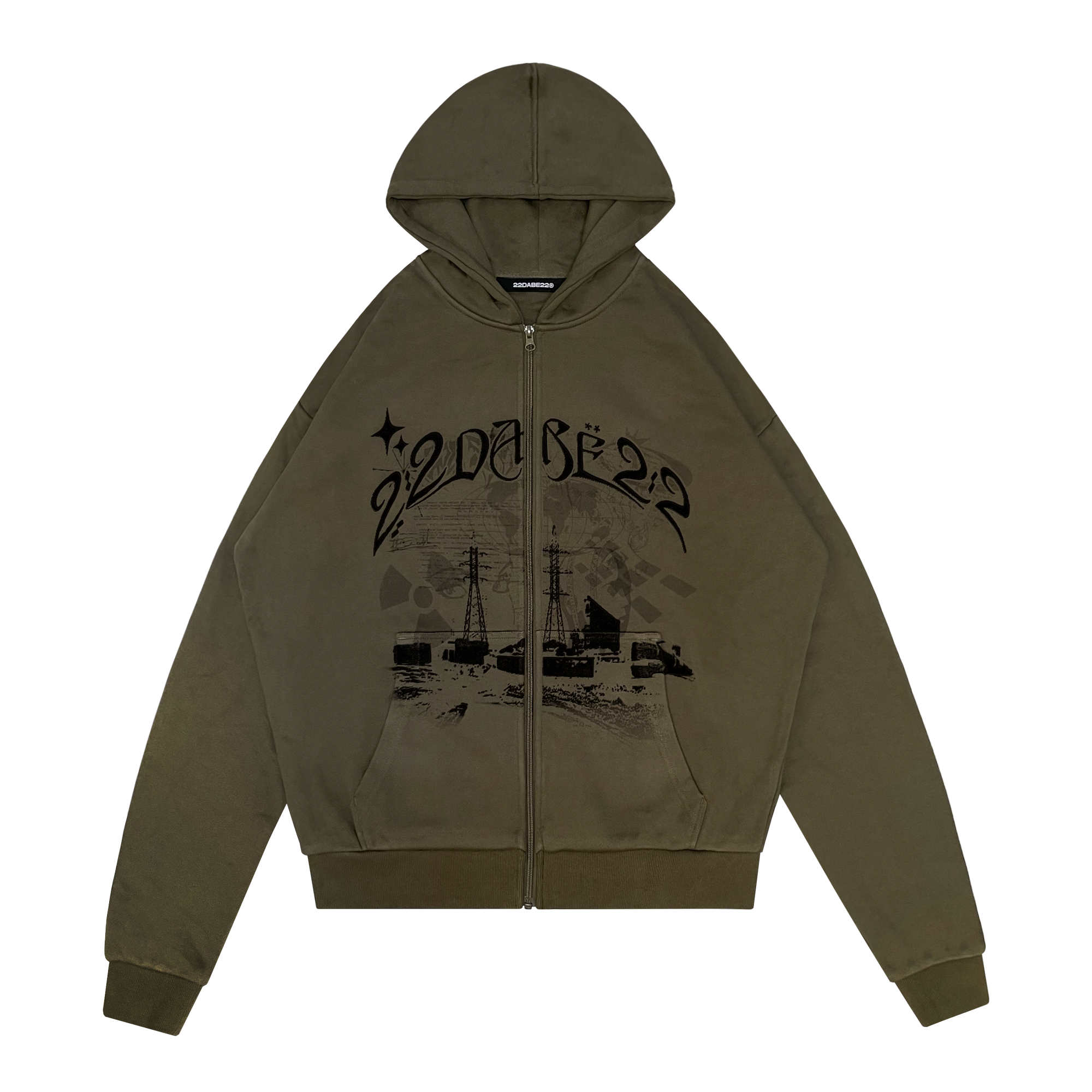 Zip Jacket Basic Atomic Design Olive