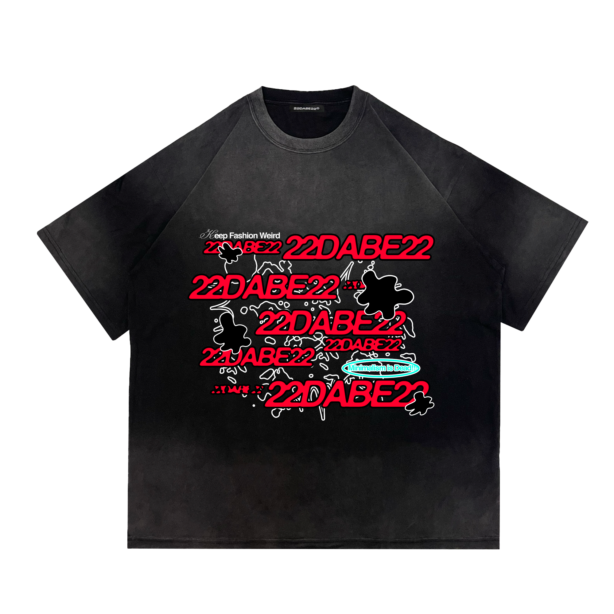 T-Shirt 22DABE22® ''KEEP FASHION WEIRD'' Red