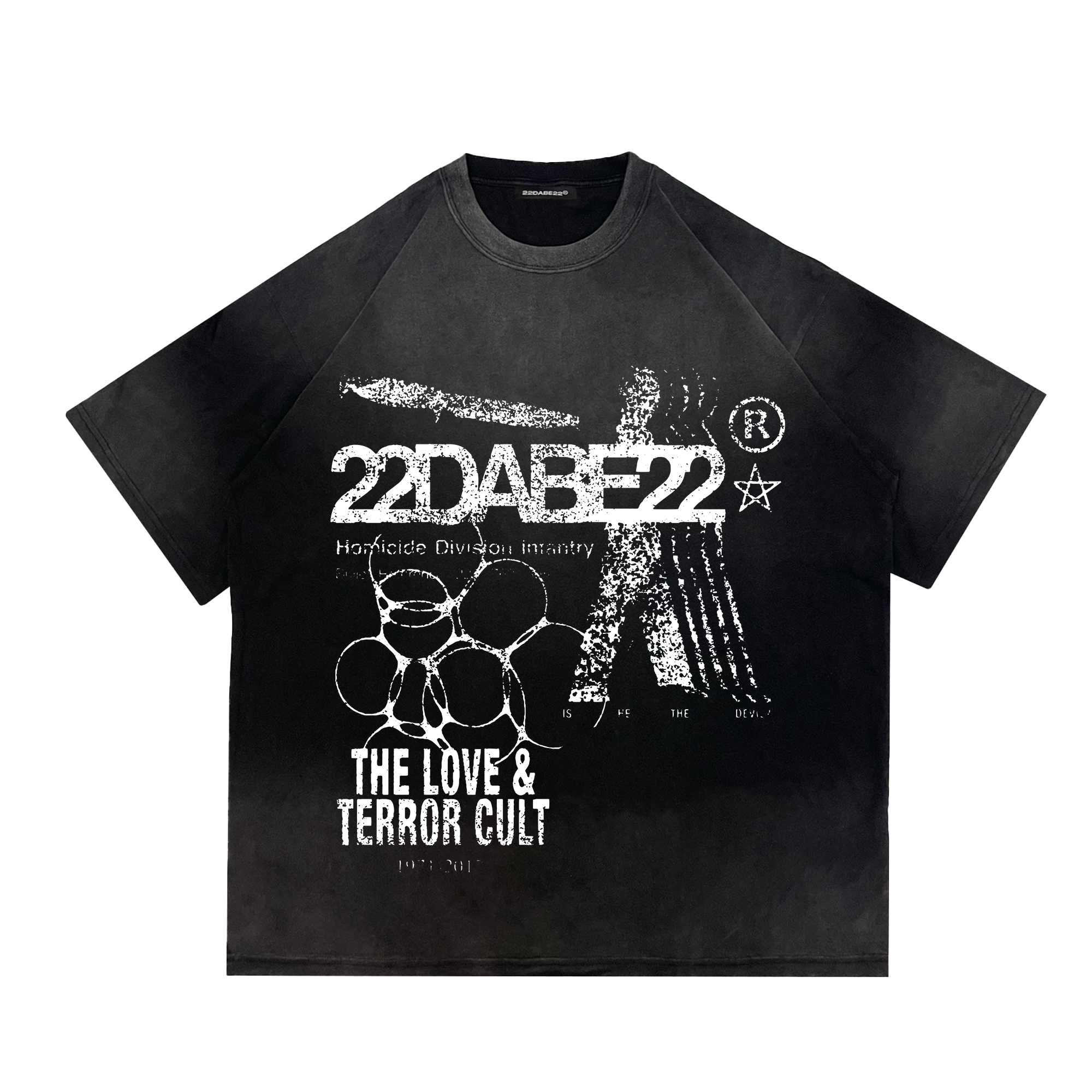 T-Shirt Black ''Terror'' by 22DABE22®